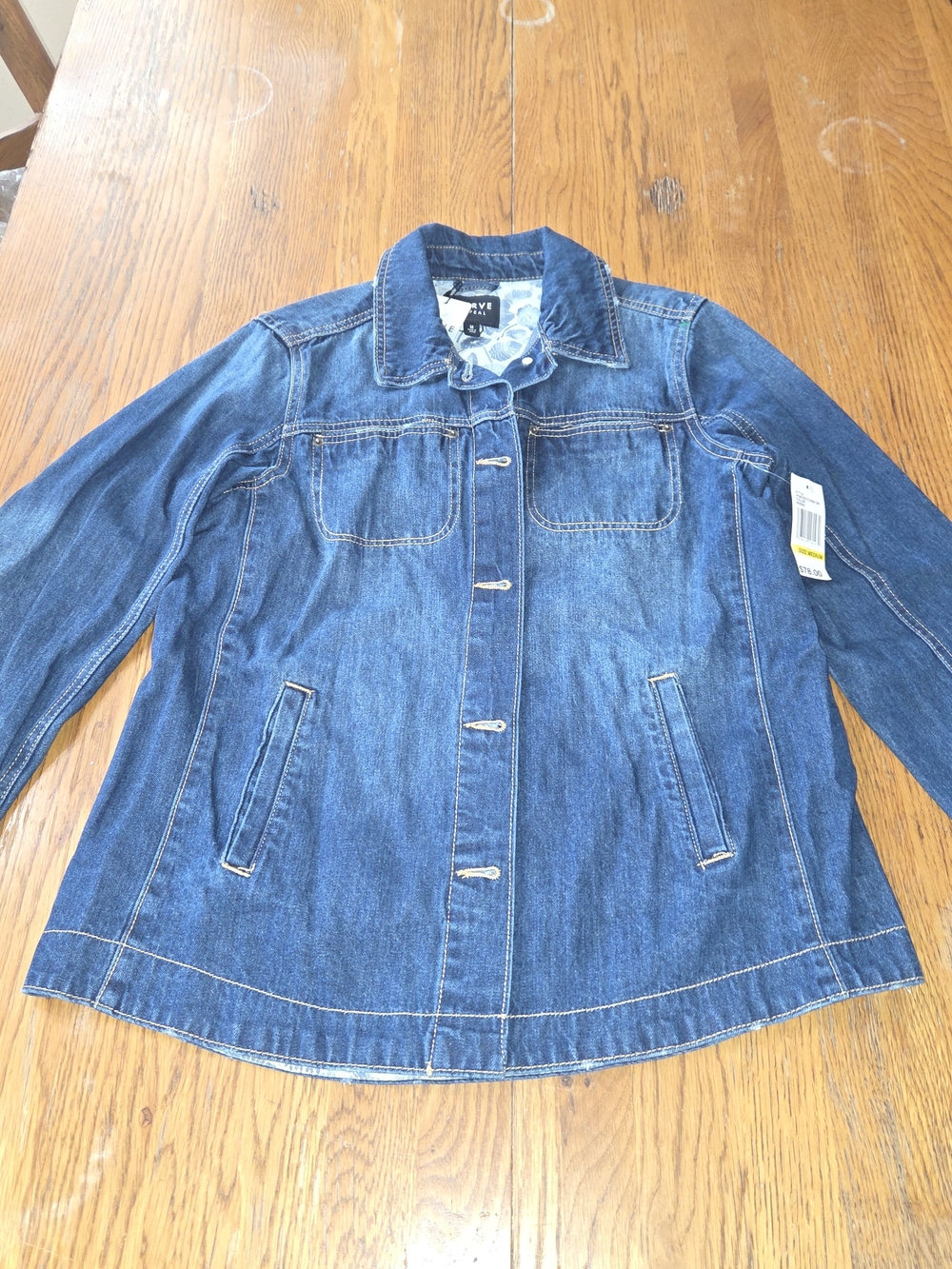 NWT, Curve Appeal Denim Jacket - Blue Jean Jacket Size M. GGCP - Picture 4 of 10